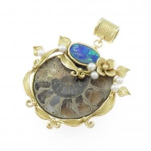 ヒサ ケンジ アンモライト ペンダント