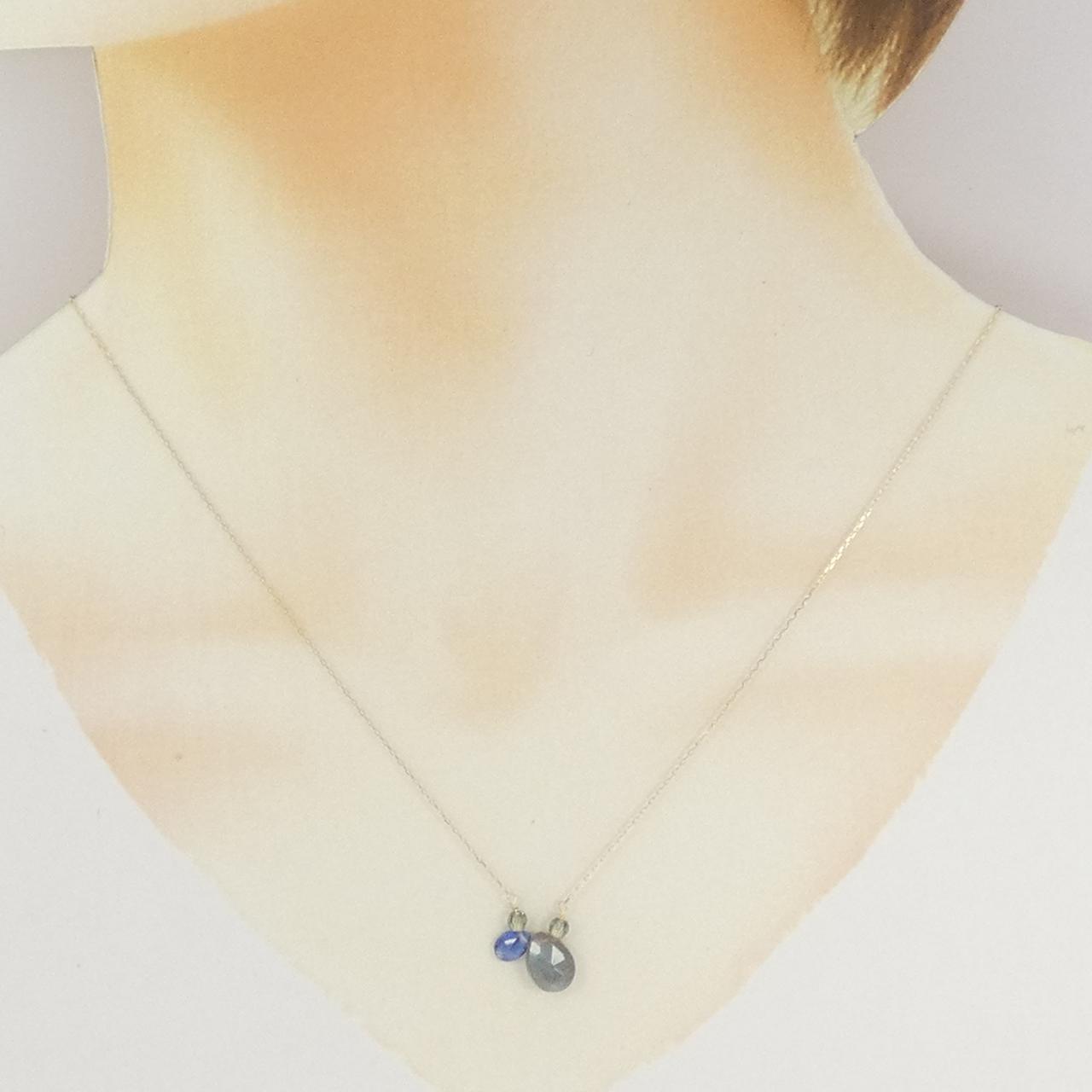 K10YG カラーストーン ネックレス