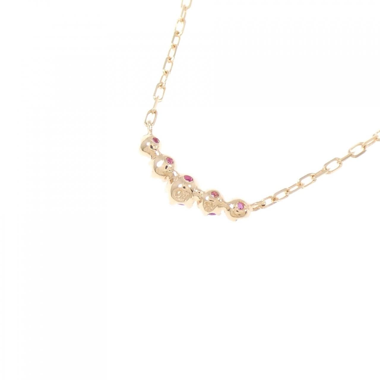 クミキョク ルビー ネックレス