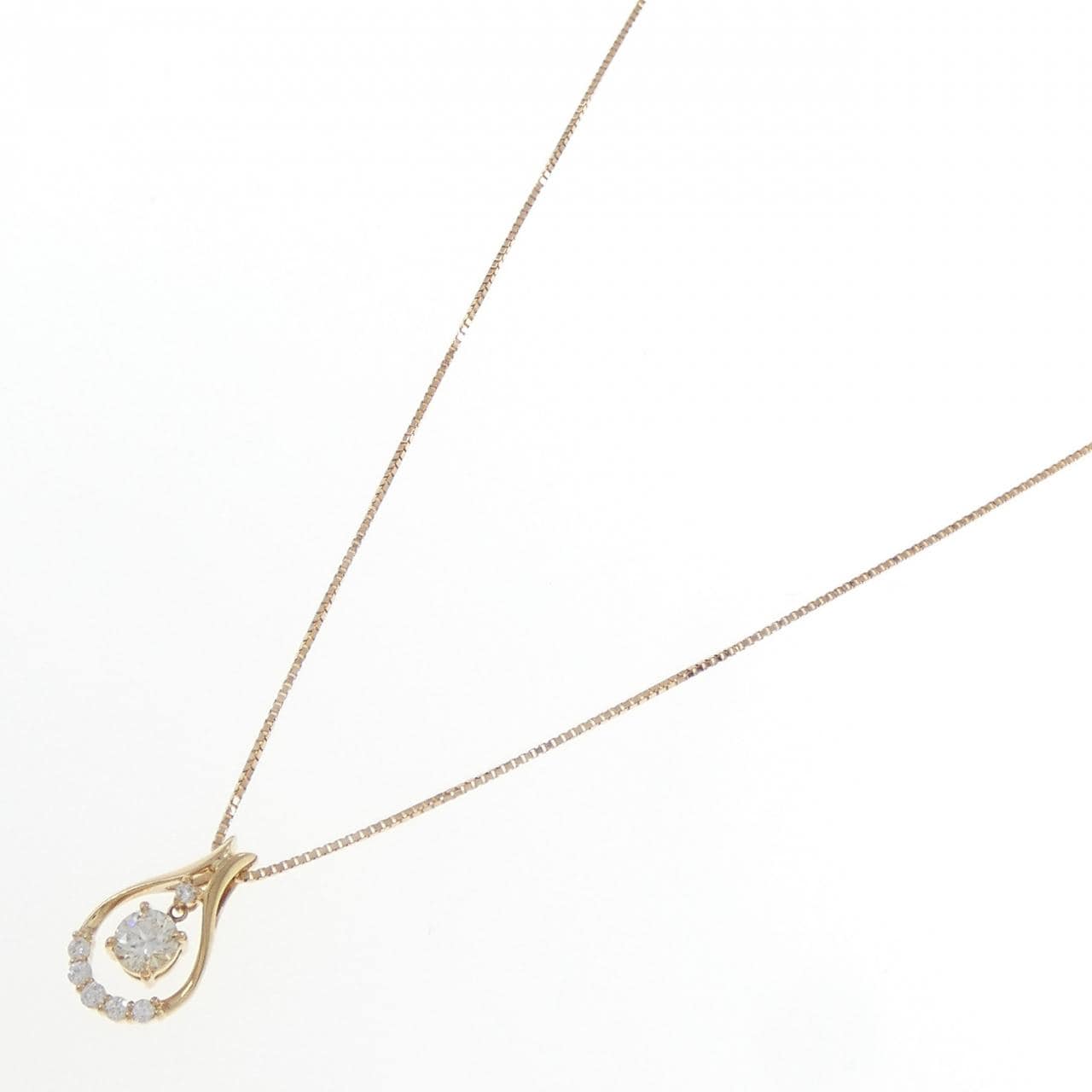 K18YG ダイヤモンド ネックレス 0.236CT