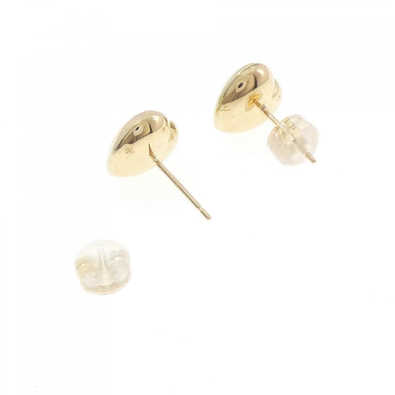 K18YG ハート ピアス