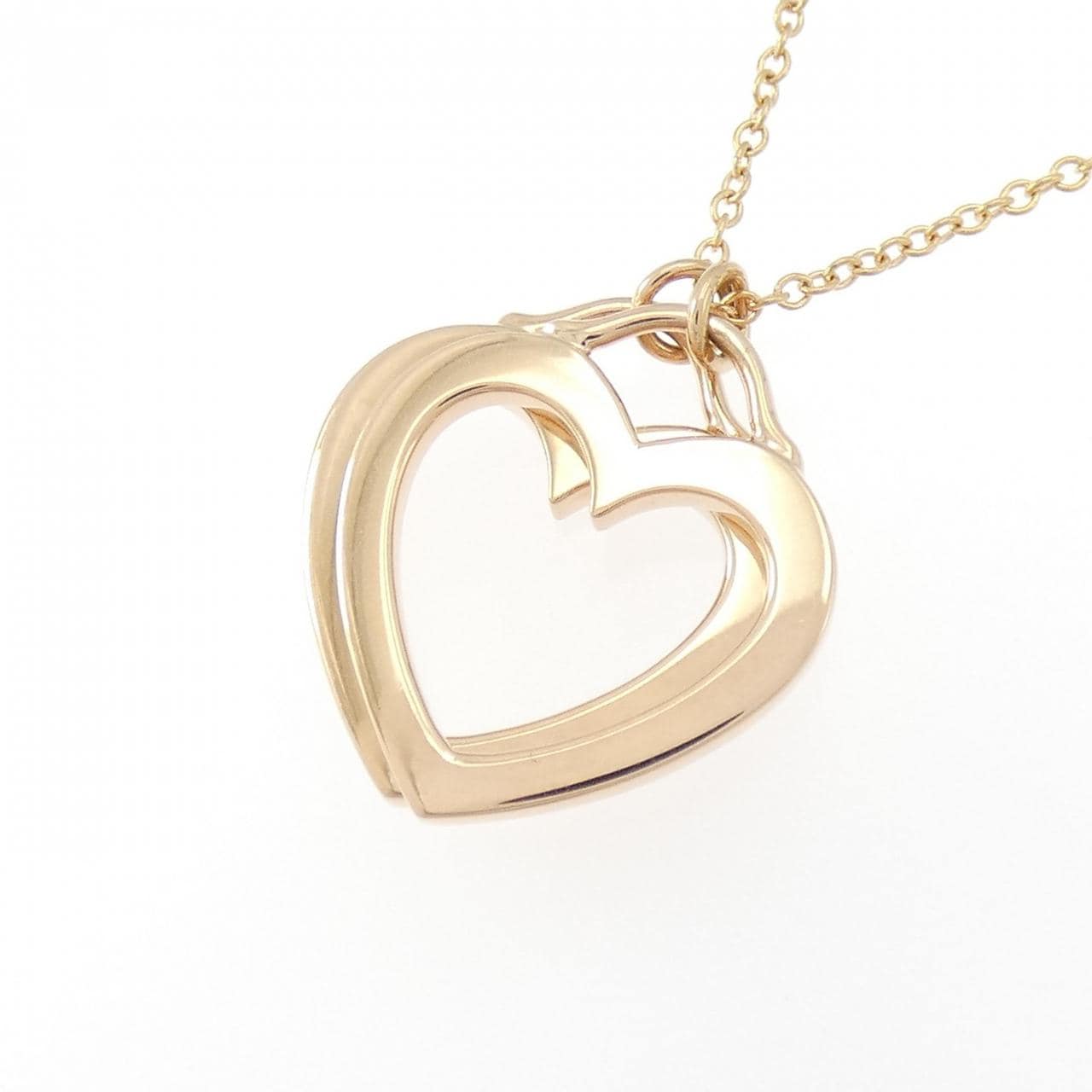 ティファニー センチメンタルダブルハート ネックレス