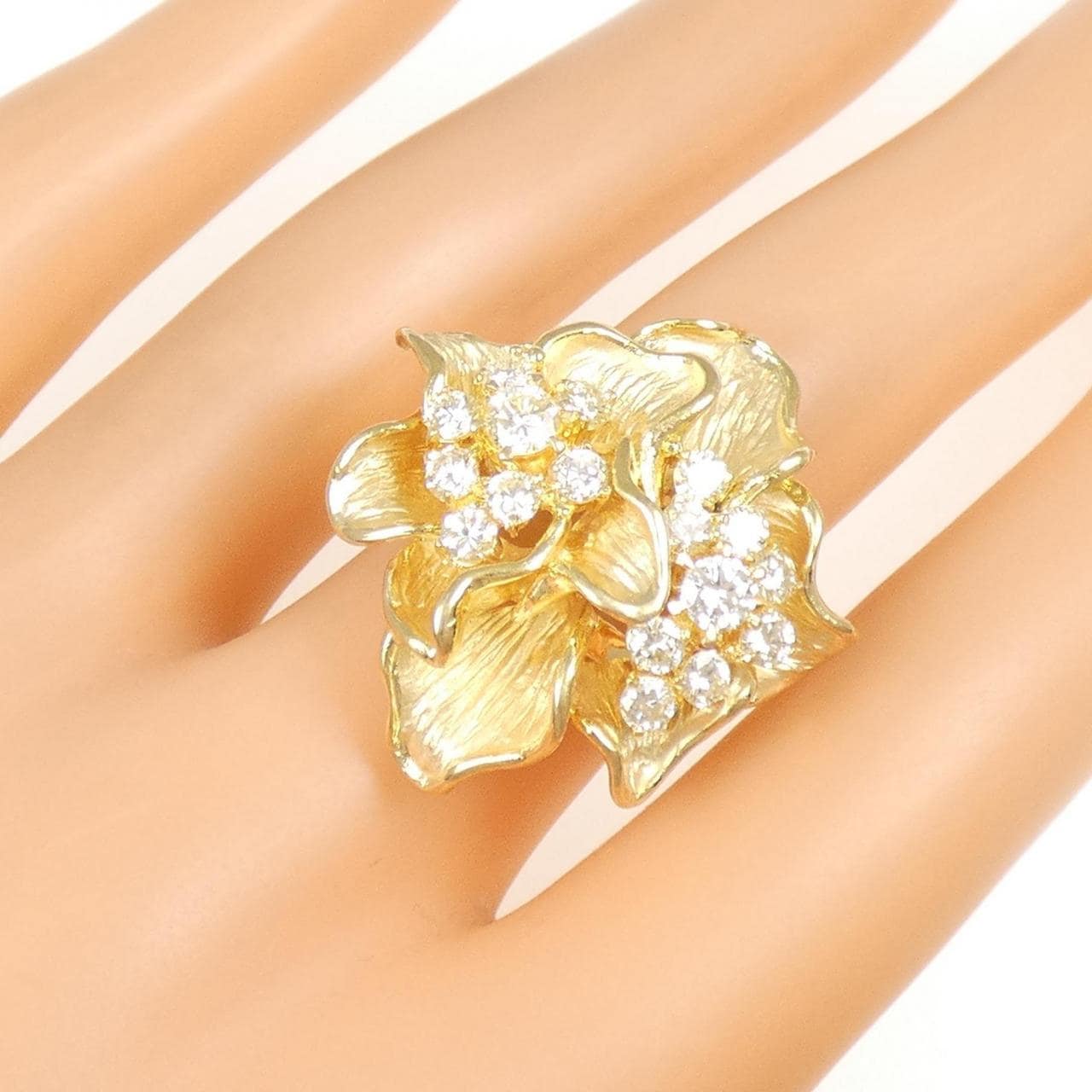 K18YG ダイヤモンド リング 1.30CT