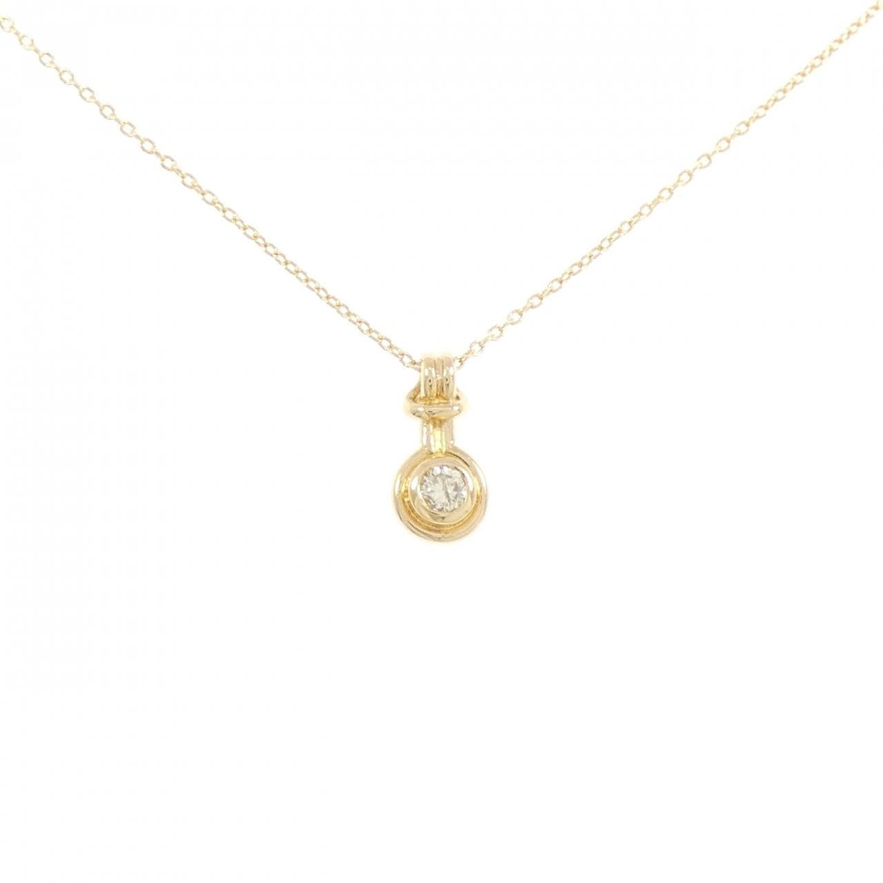 K18YG ダイヤモンド ネックレス 0.13CT