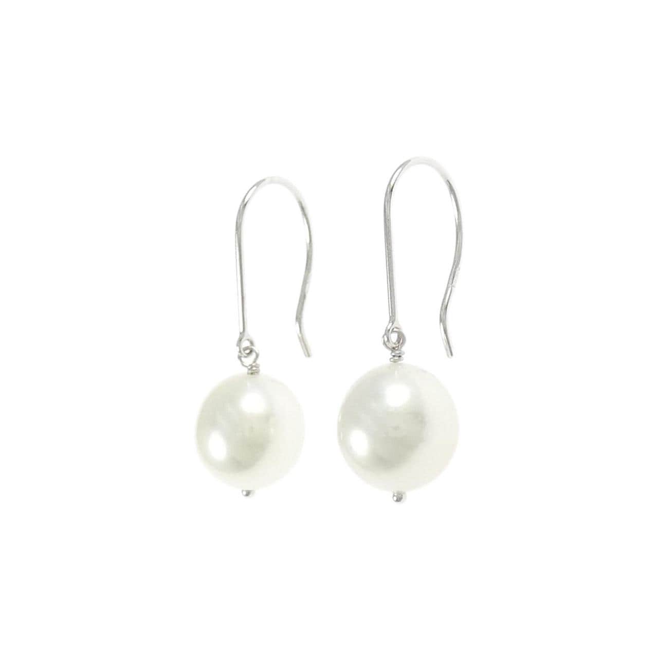 K18WG アコヤパール ピアス 8.7mm