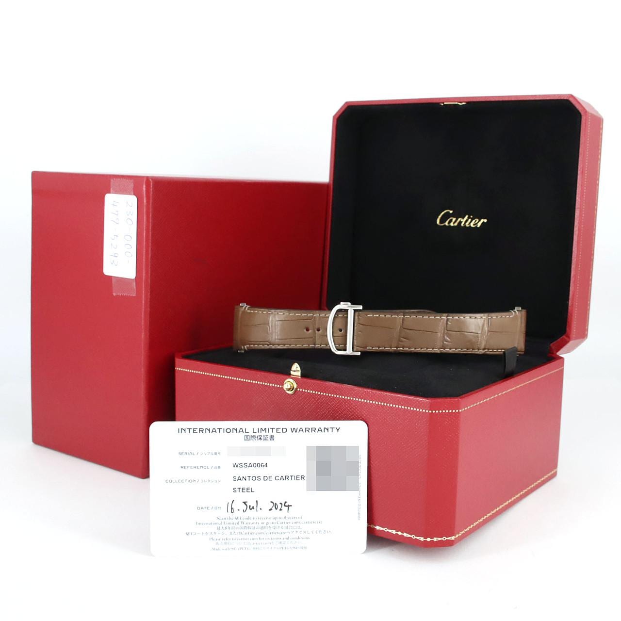 【ノーメンテナンス還元価格】カルティエ サントス･ドゥ･カルティエLM WSSA0064 SS 自動巻
