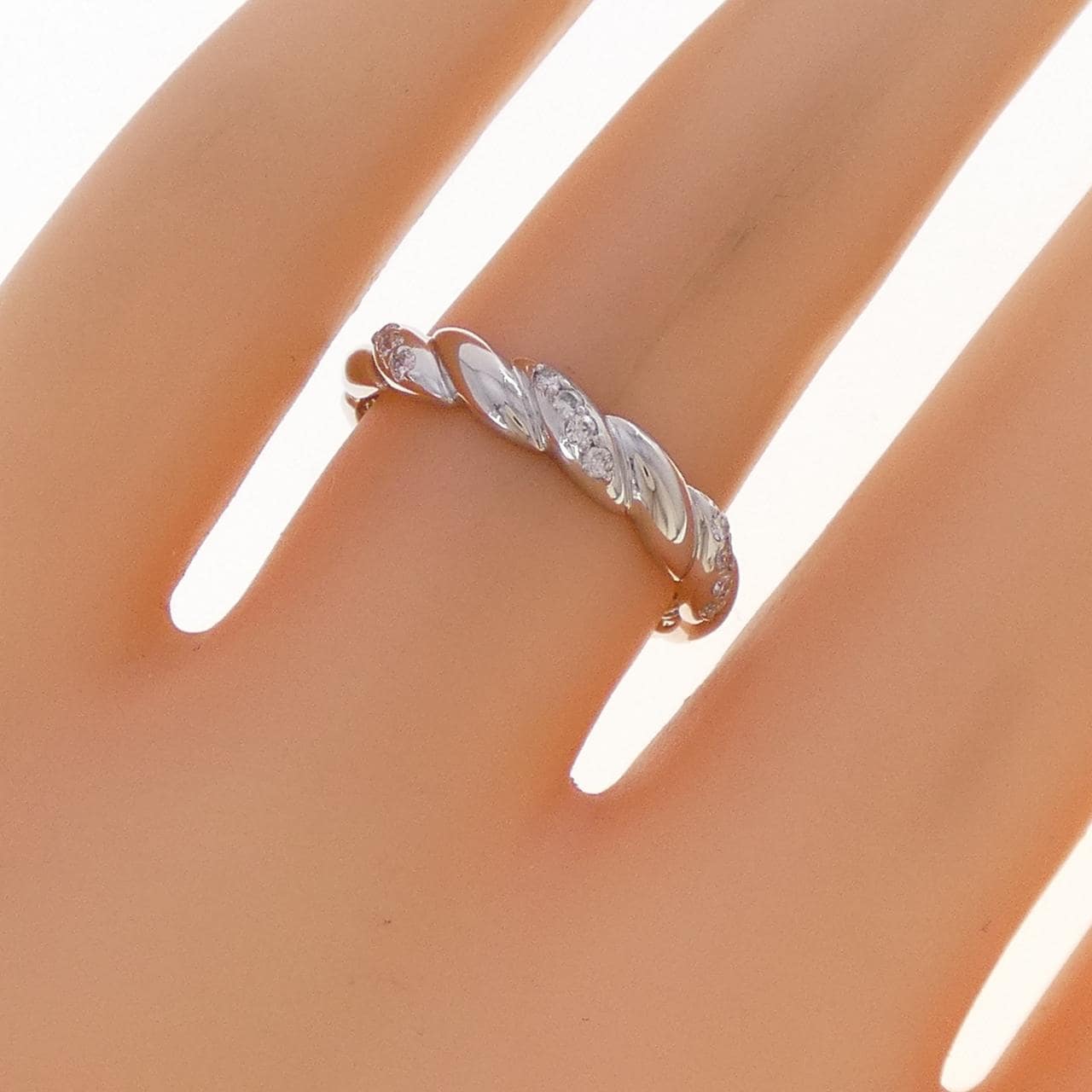 PT950 ダイヤモンド リング 0.10CT