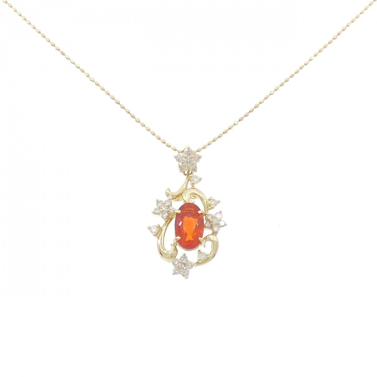 K18YG オパール ネックレス 0.61CT