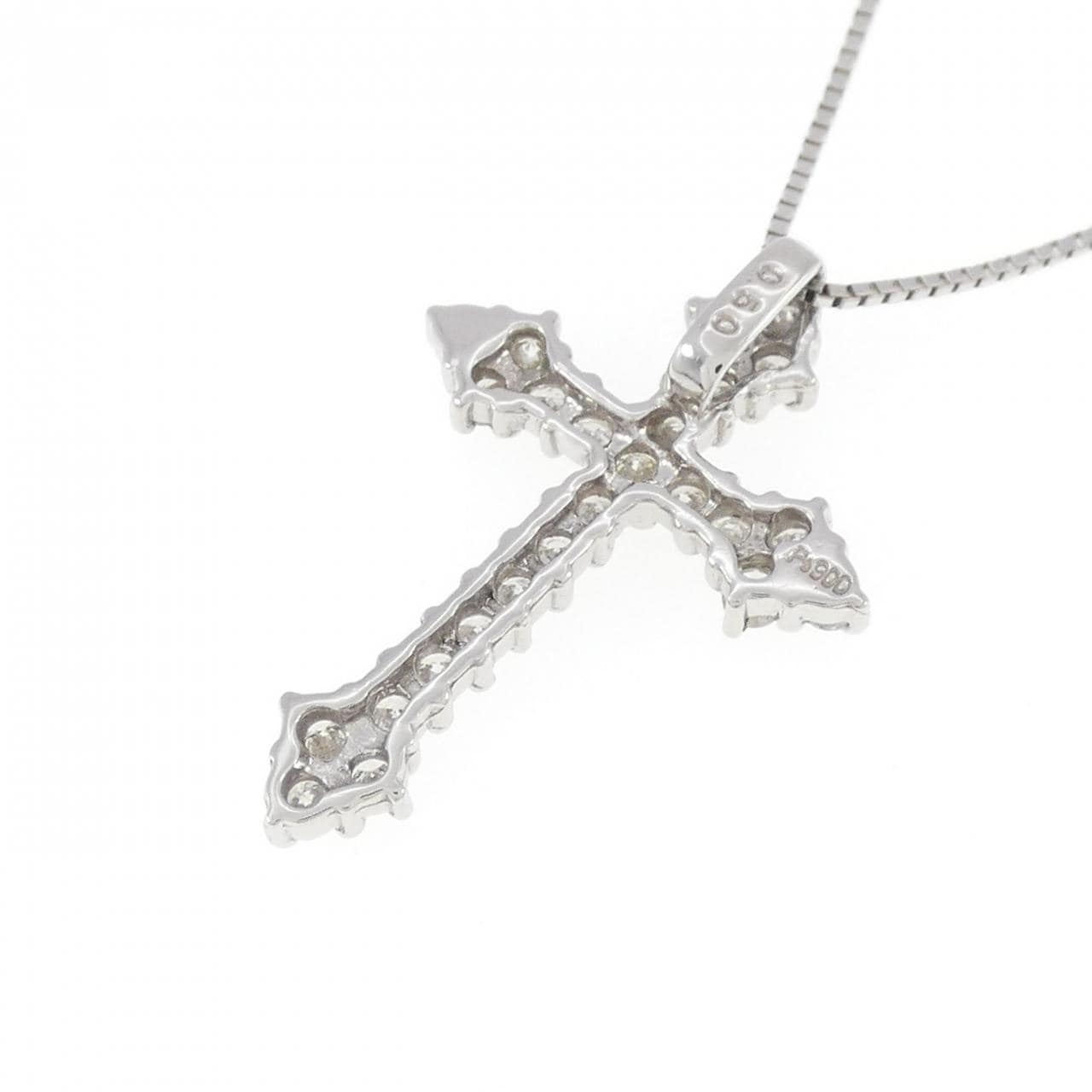 PT Cross Diamond Necklace 0.50CT