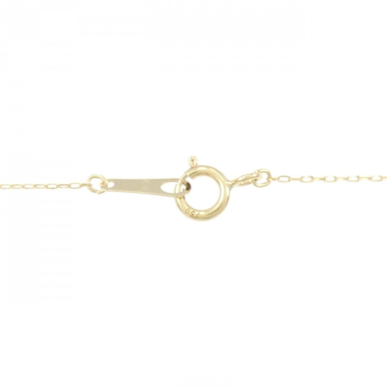 【リメイク】K18YG ダイヤモンド ネックレス 0.10CT