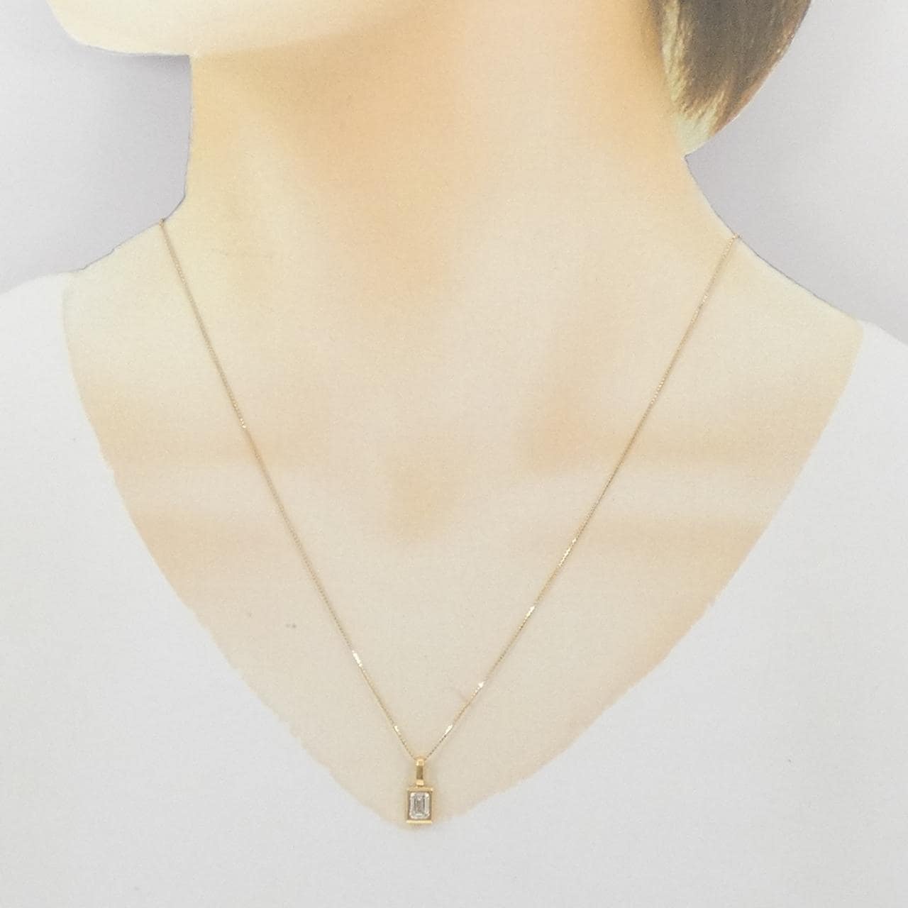 K18YG ダイヤモンド ネックレス 0.55CT