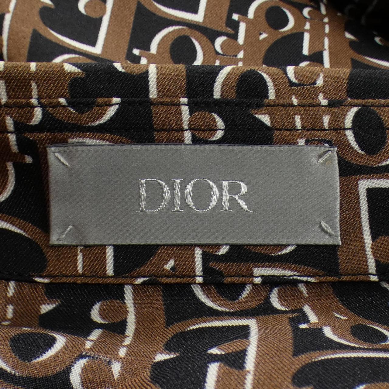 ディオール DIOR ディオールオブリークオーガニックシルクツイル　OBLIQUE 193C545A4751 S／Sシャツ