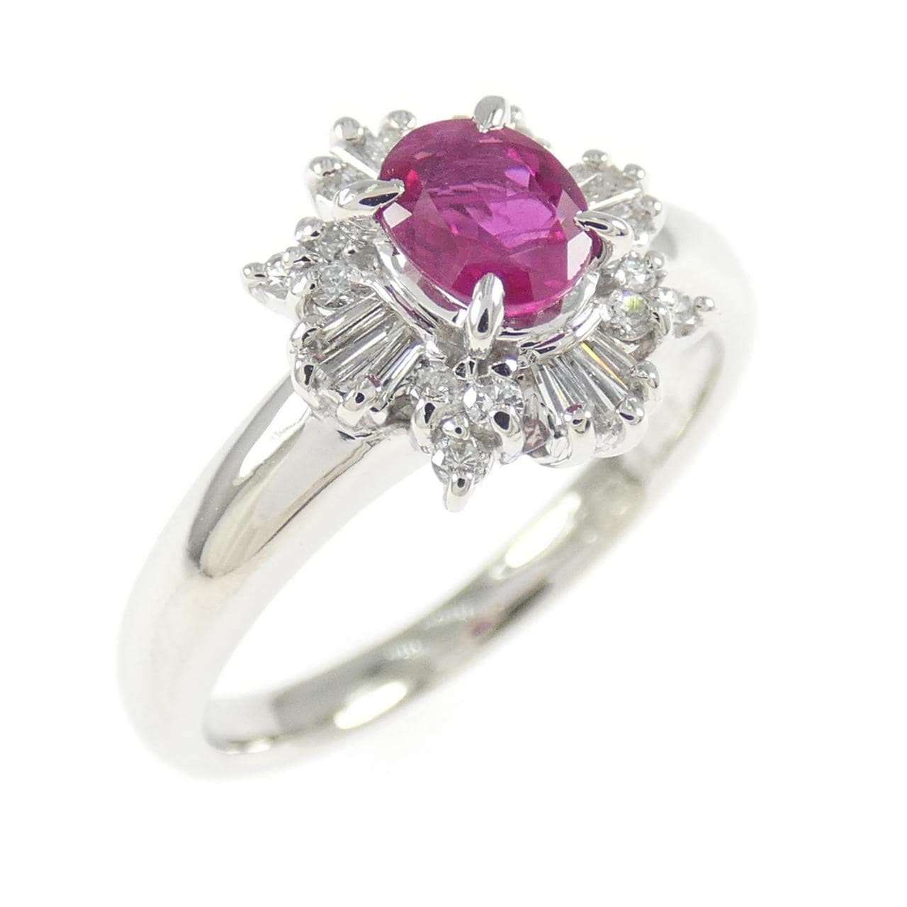 PT900 ルビー リング 0.46CT