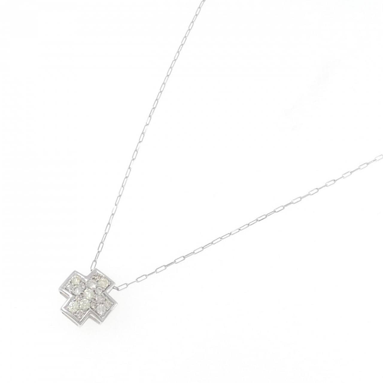 K18WG ダイヤモンド ネックレス 0.30CT