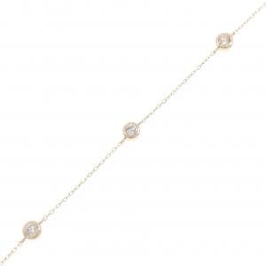 K18PG ダイヤモンド ブレスレット 0.50CT