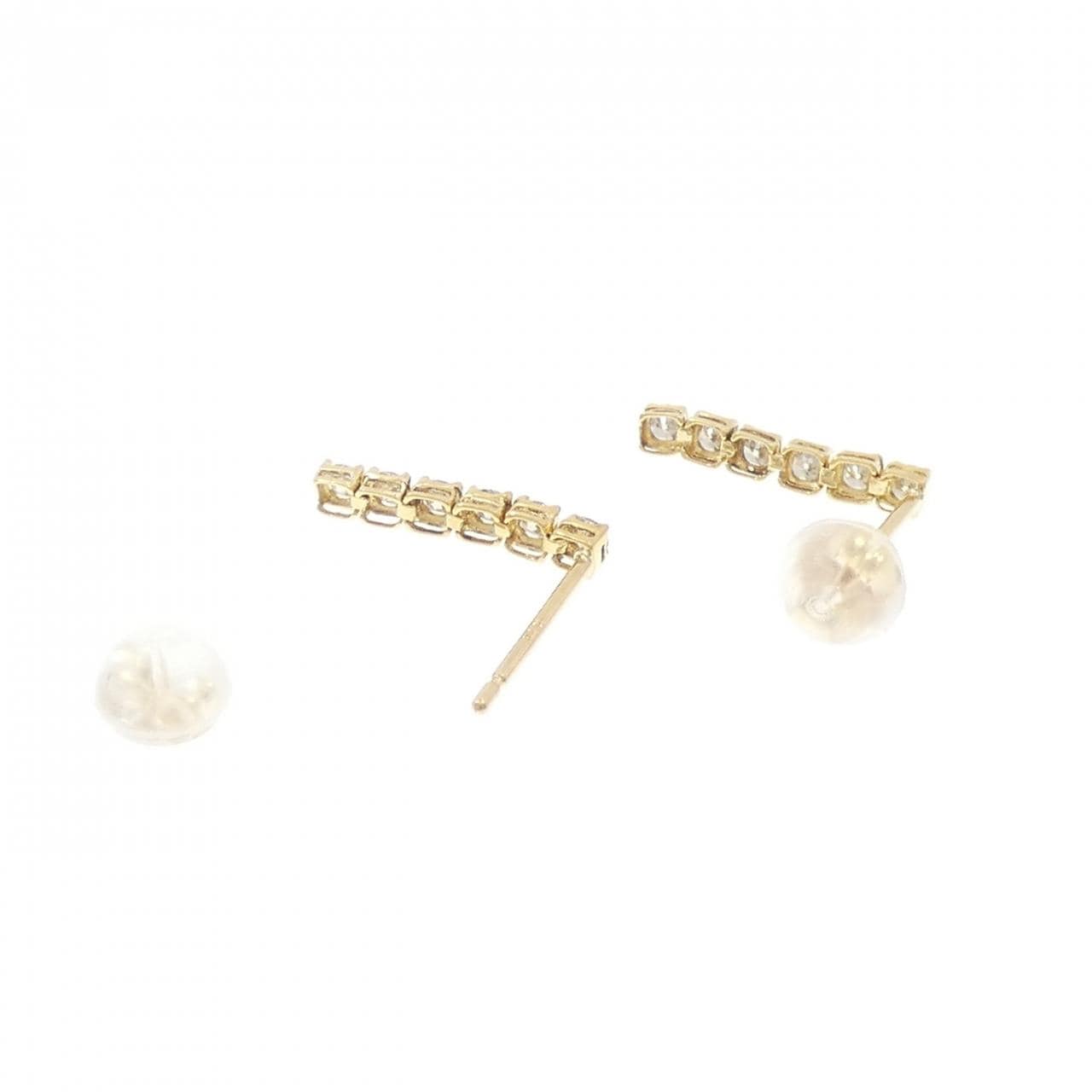 K18YG ダイヤモンド ピアス 0.30CT