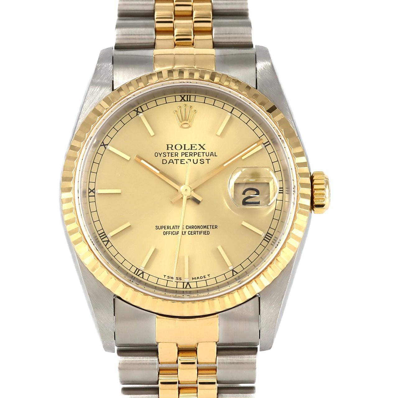 ROLEX Datejust 16233 SSxYG自動上弦T 編號