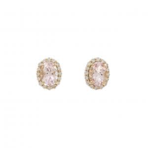 【新品】K18PG モルガナイト ピアス 1.49CT