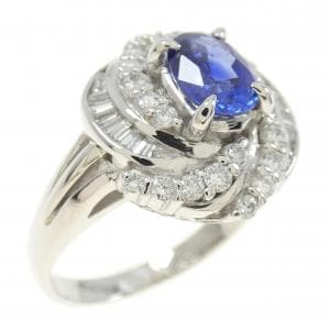 PT900 サファイヤ リング 0.95CT