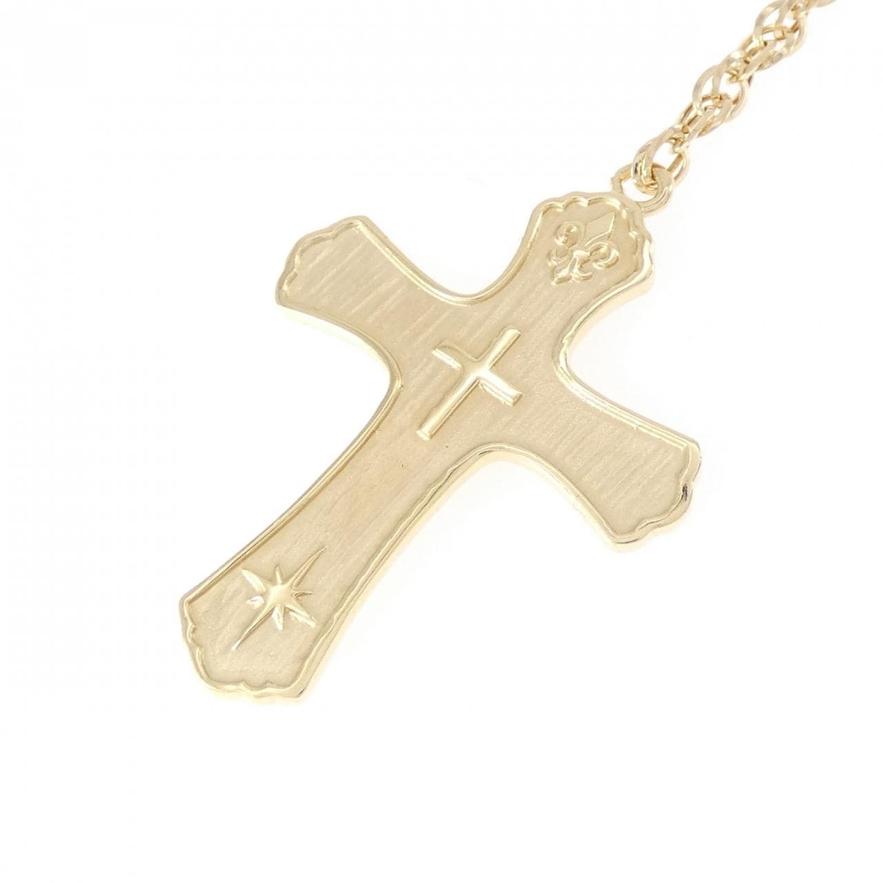 【新品】K18YG クロス ネックレス