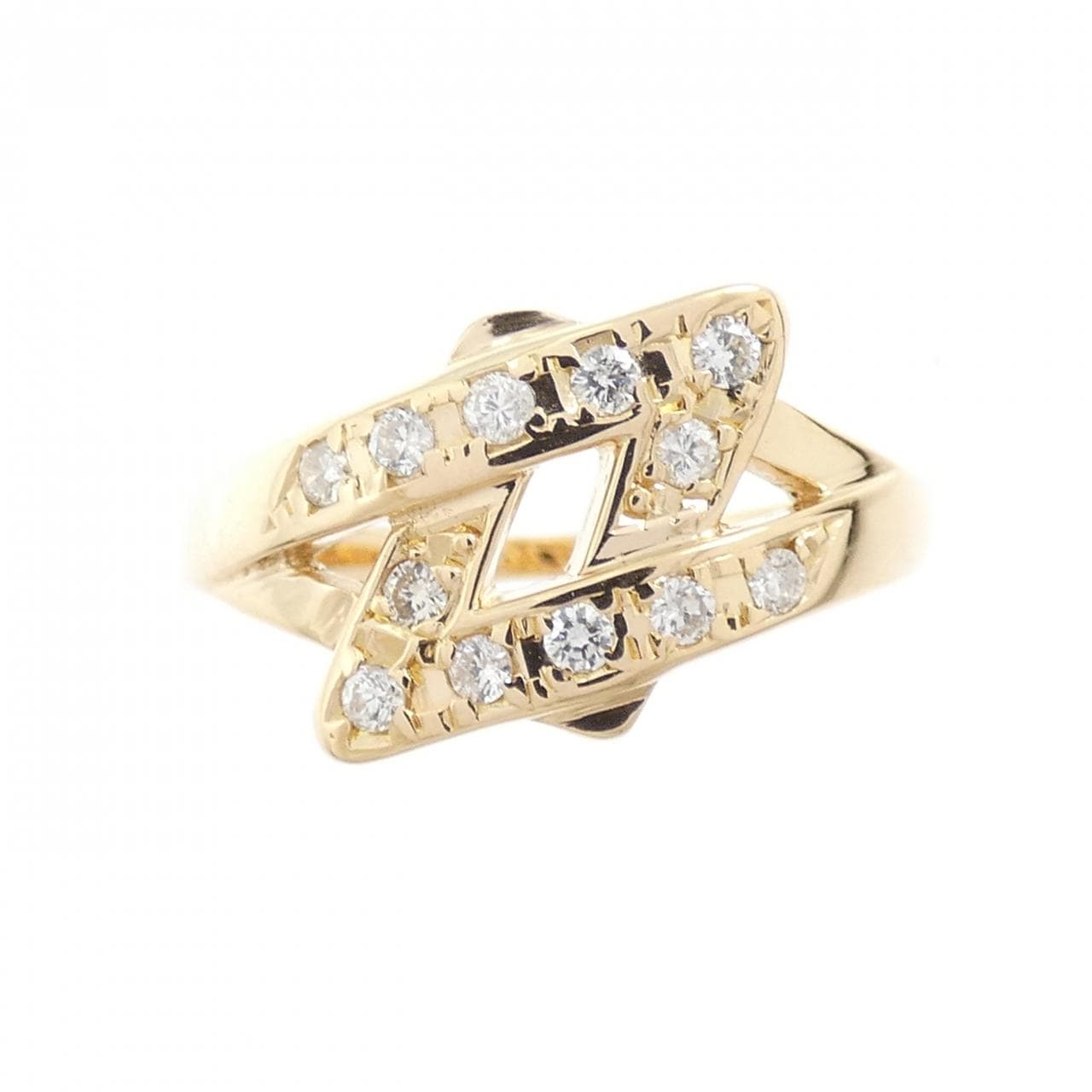 K18YG ダイヤモンド リング 0.14CT