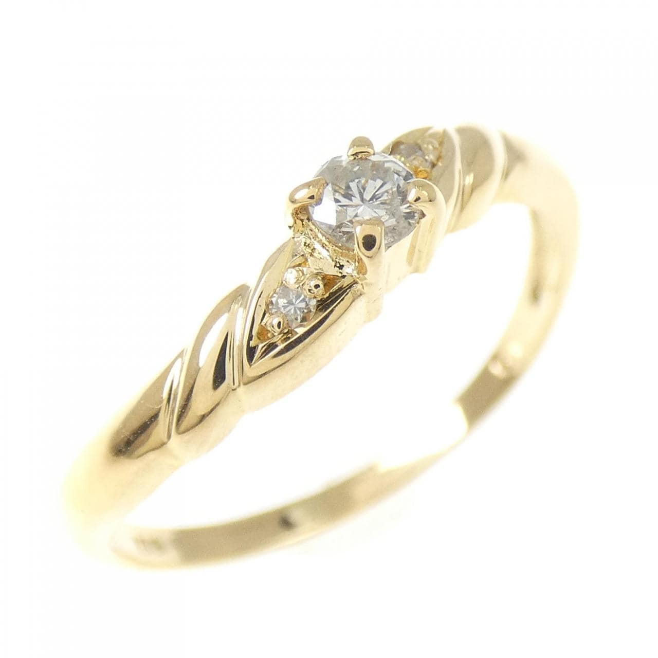 K18YG ダイヤモンド リング 0.10CT