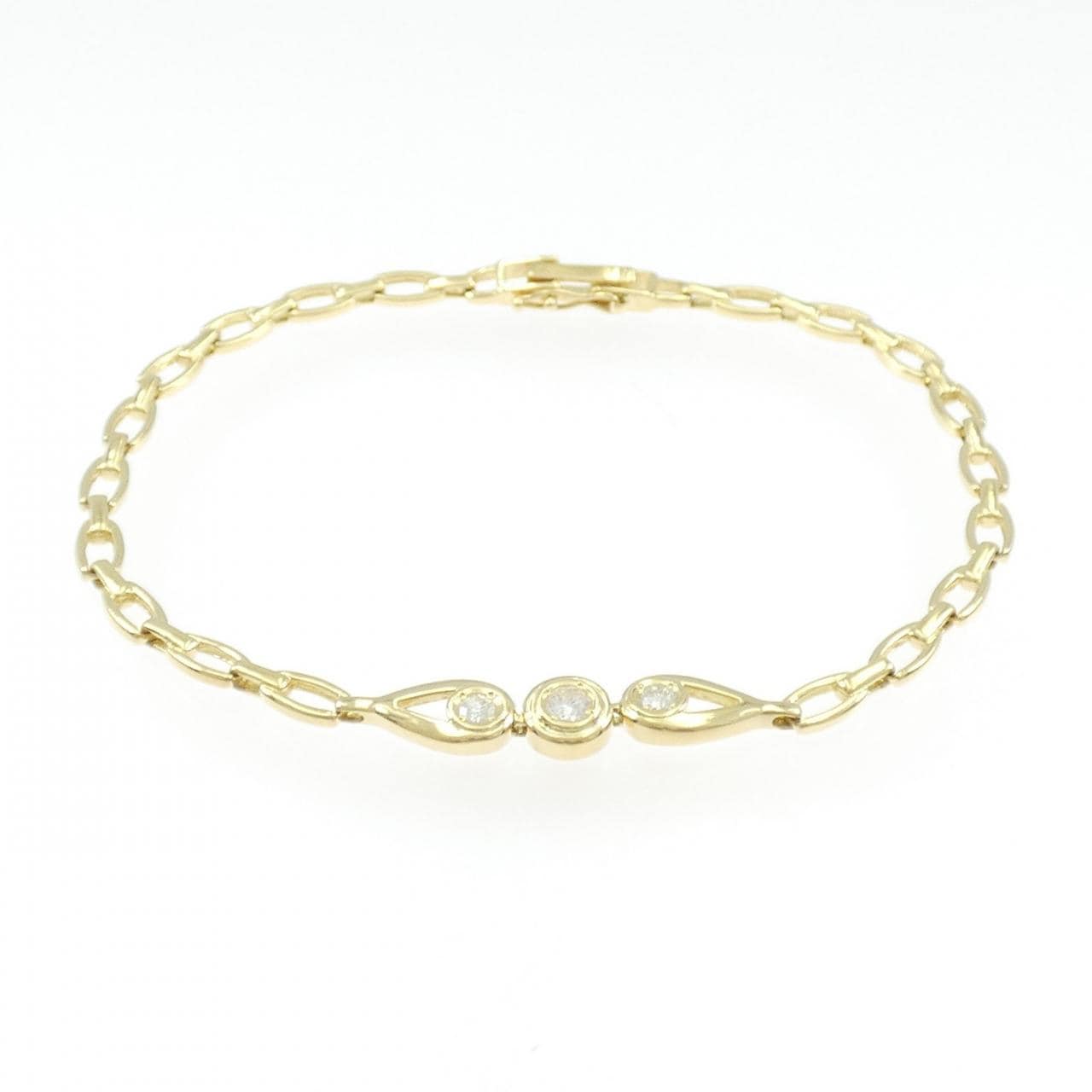 K18YG ダイヤモンド ブレスレット 0.20CT