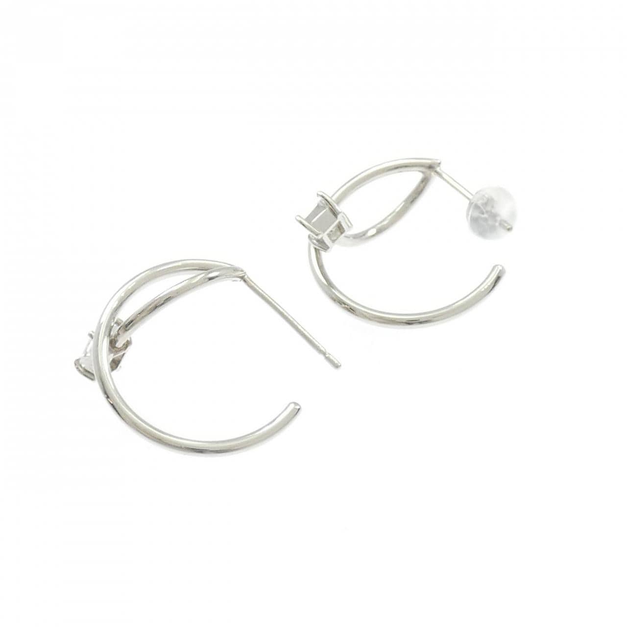PT900 ダイヤモンド ピアス 0.56CT