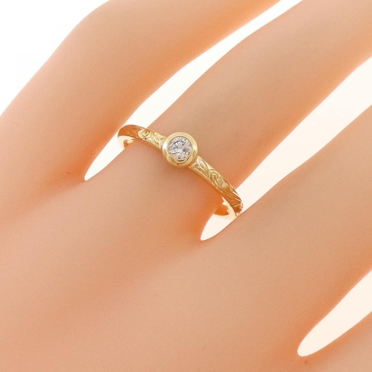 K18YG ダイヤモンド リング 0.10CT