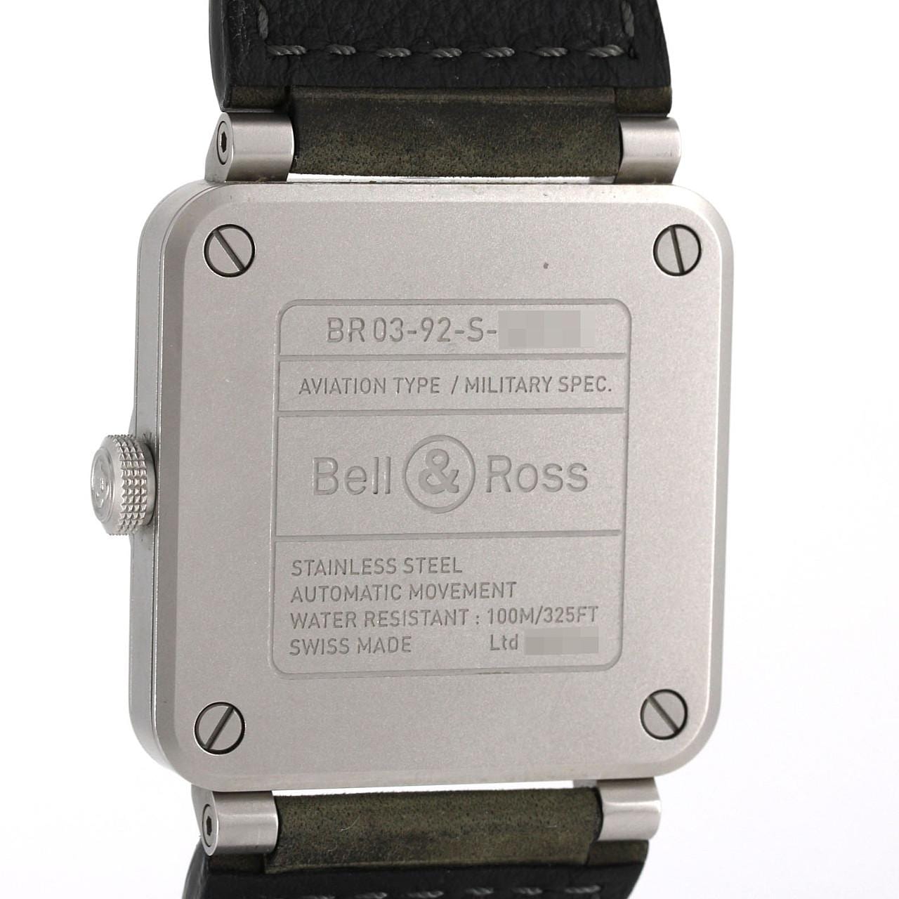 【ノーメンテナンス還元価格】ベル&ロス BR03-92ホロラム LTD BR0392-GR-ST/SCA SS 自動巻