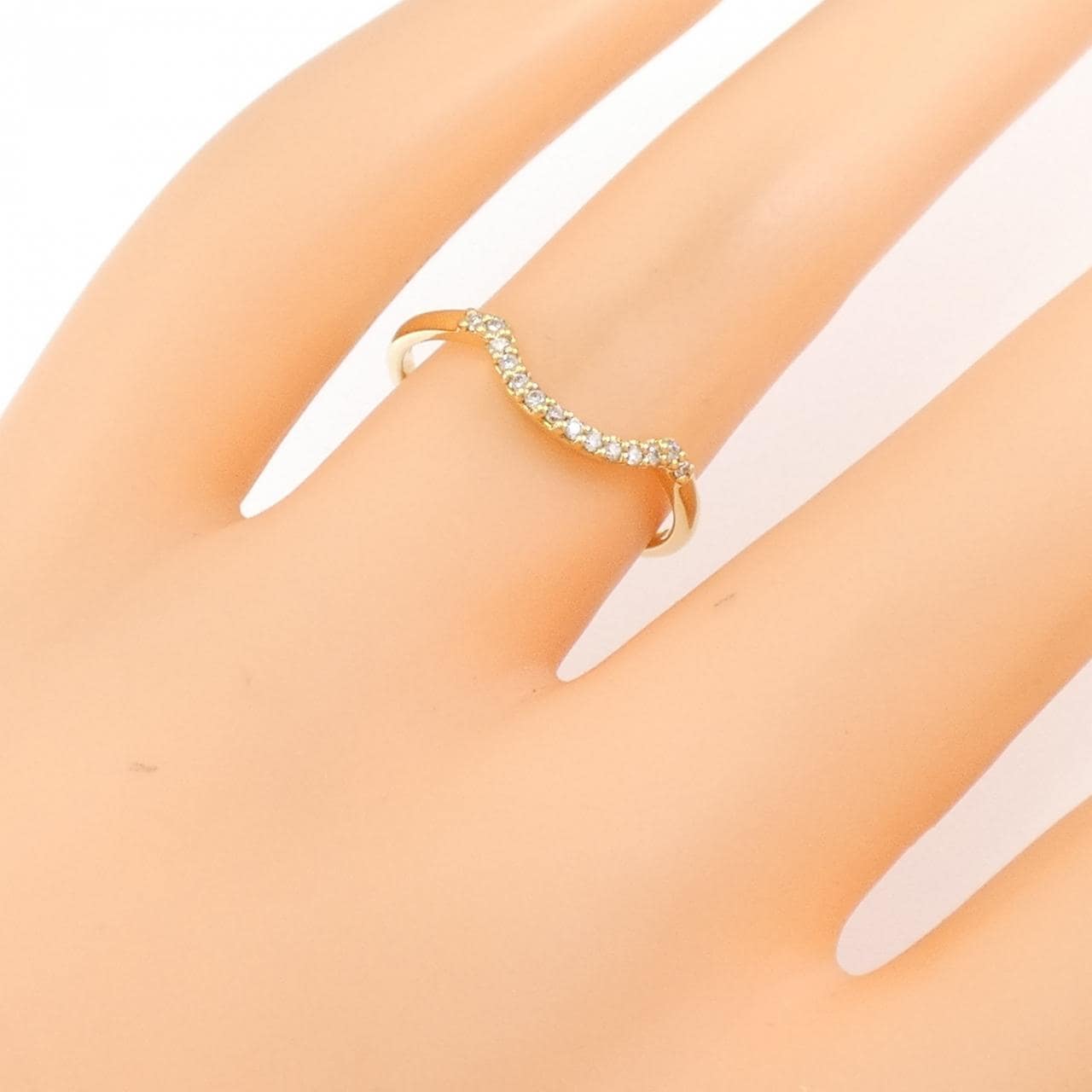 K18YG ダイヤモンド リング 0.07CT