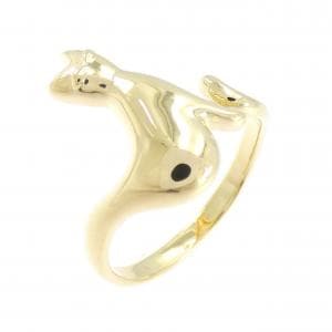 K18YG キャット リング