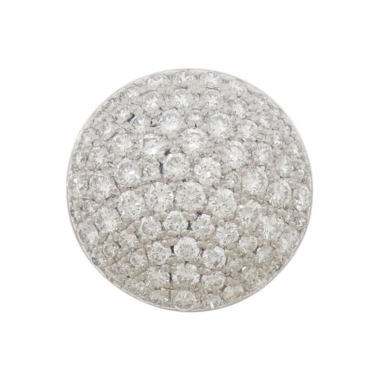 PT900 パヴェ ダイヤモンド リング 2.77CT