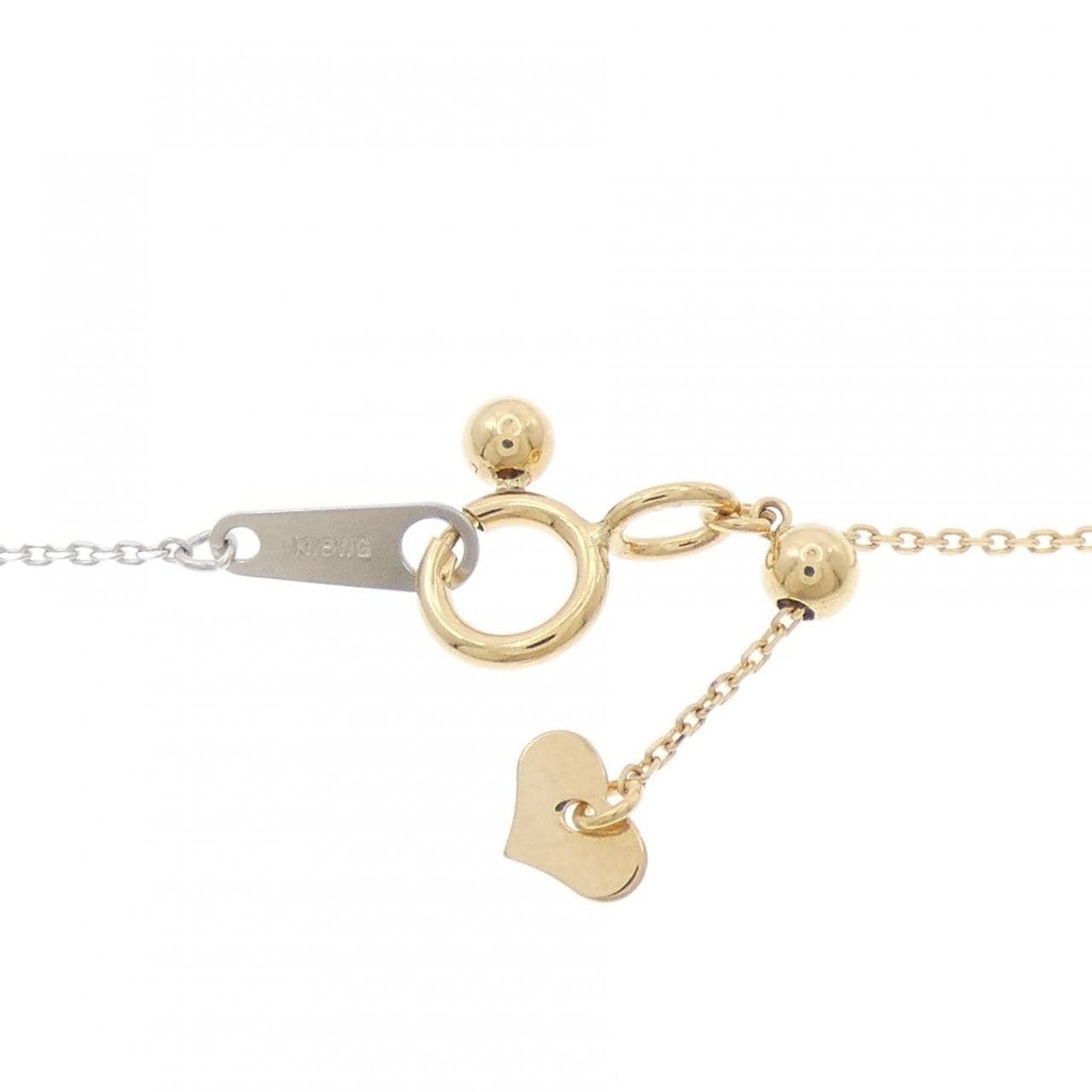 K18YG/K18WG ダイヤモンド ネックレス 0.15CT