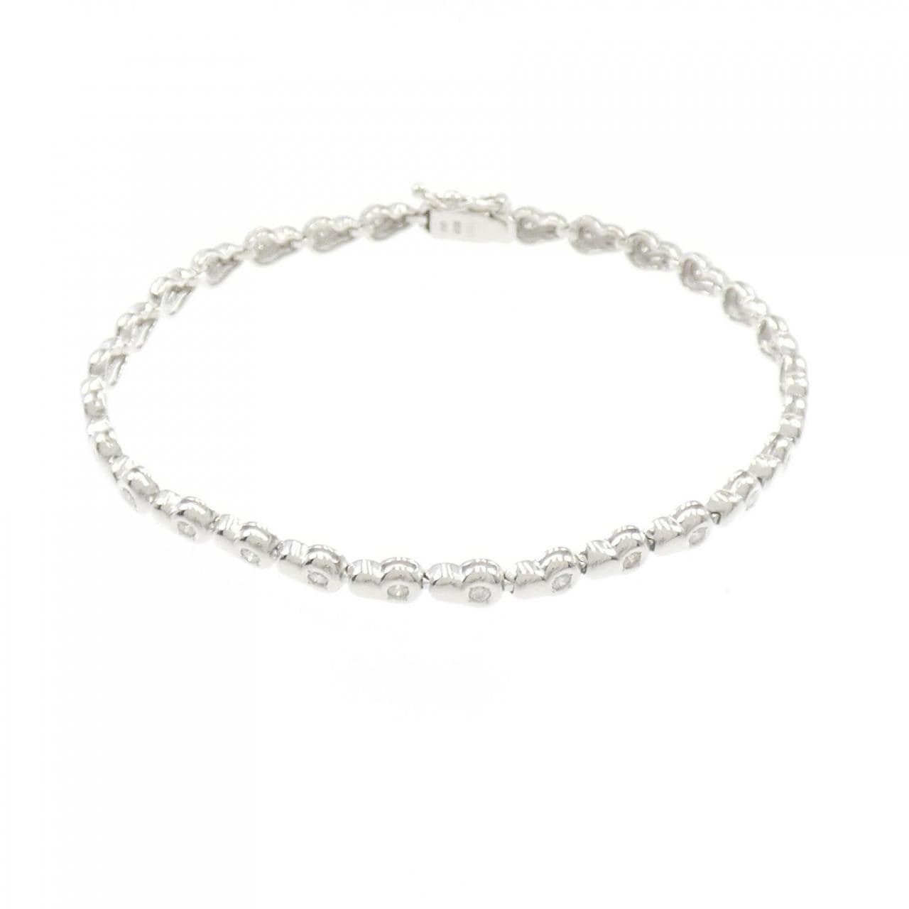 K18WG ダイヤモンド ブレスレット 0.50CT