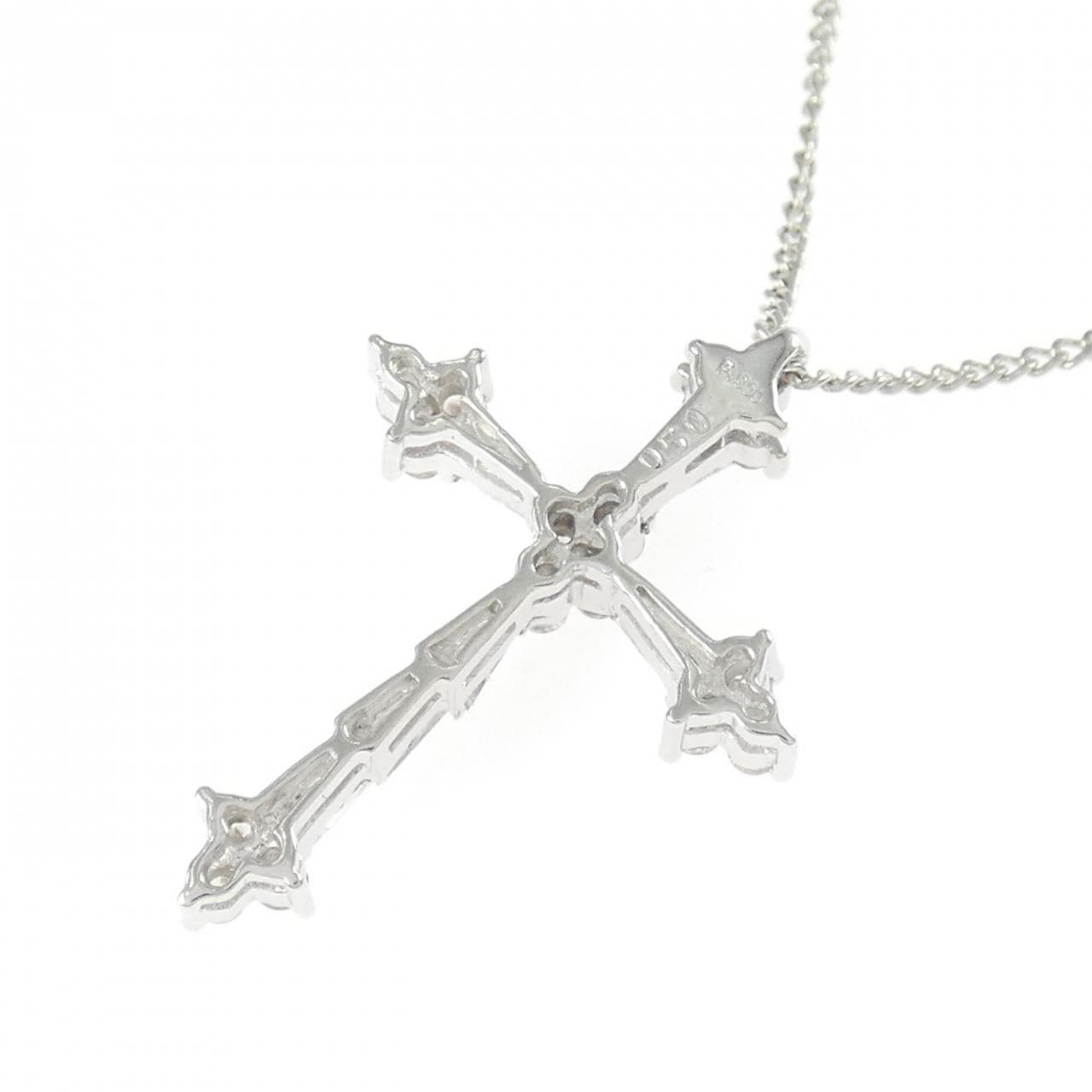 PT900/PT850 クロス ダイヤモンド ネックレス 0.50CT