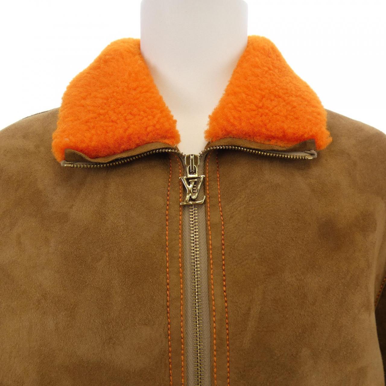 ルイヴィトン LOUIS VUITTON シアリングカレッジブルゾン HOL20EUQ3 ムートンジャケット