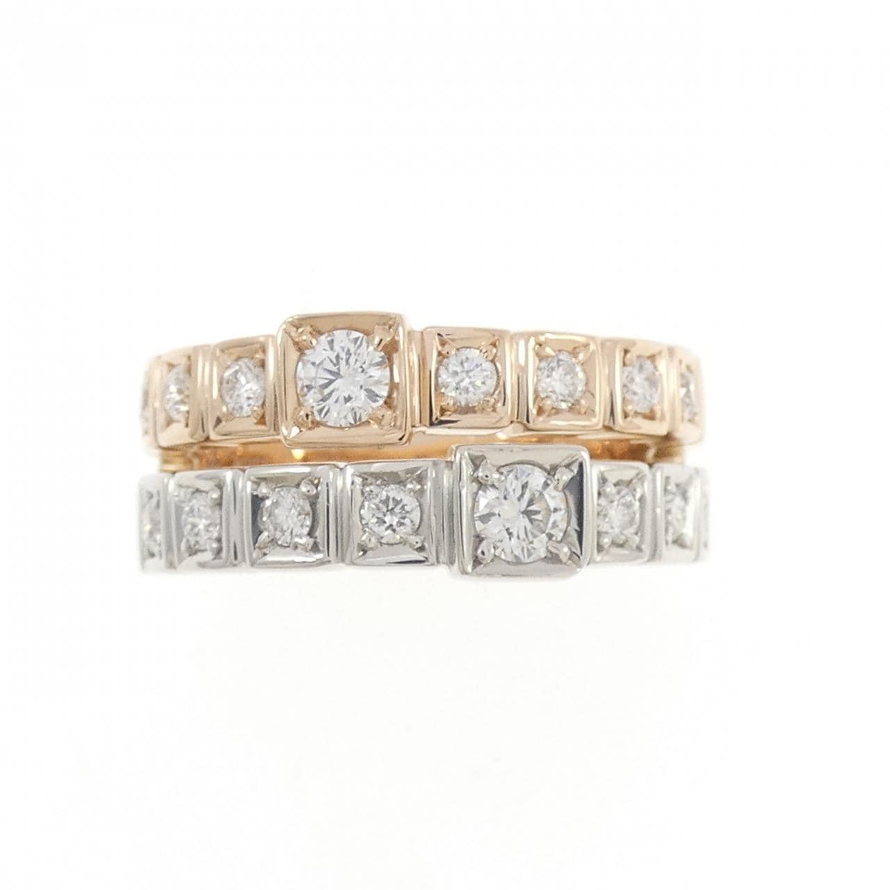 750PG/PT900 ダイヤモンド リング 0.60CT