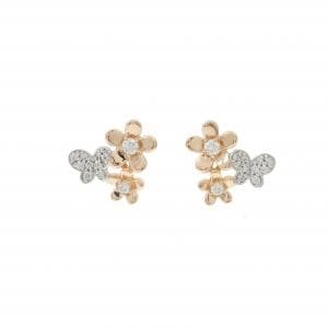 ポンテヴェキオ ダイヤモンド ピアス 0.14CT