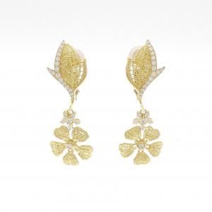 Genet Flower Diamond Earrings 0.55CT