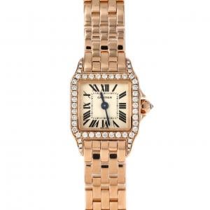 カルティエ ミニサントスドゥモワゼル PG/D WF9011Z8 PG･RG クォーツ