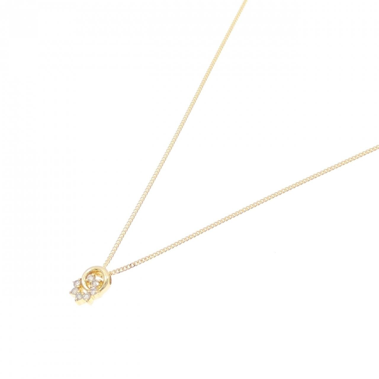 K18YG ダイヤモンド ネックレス 0.09CT