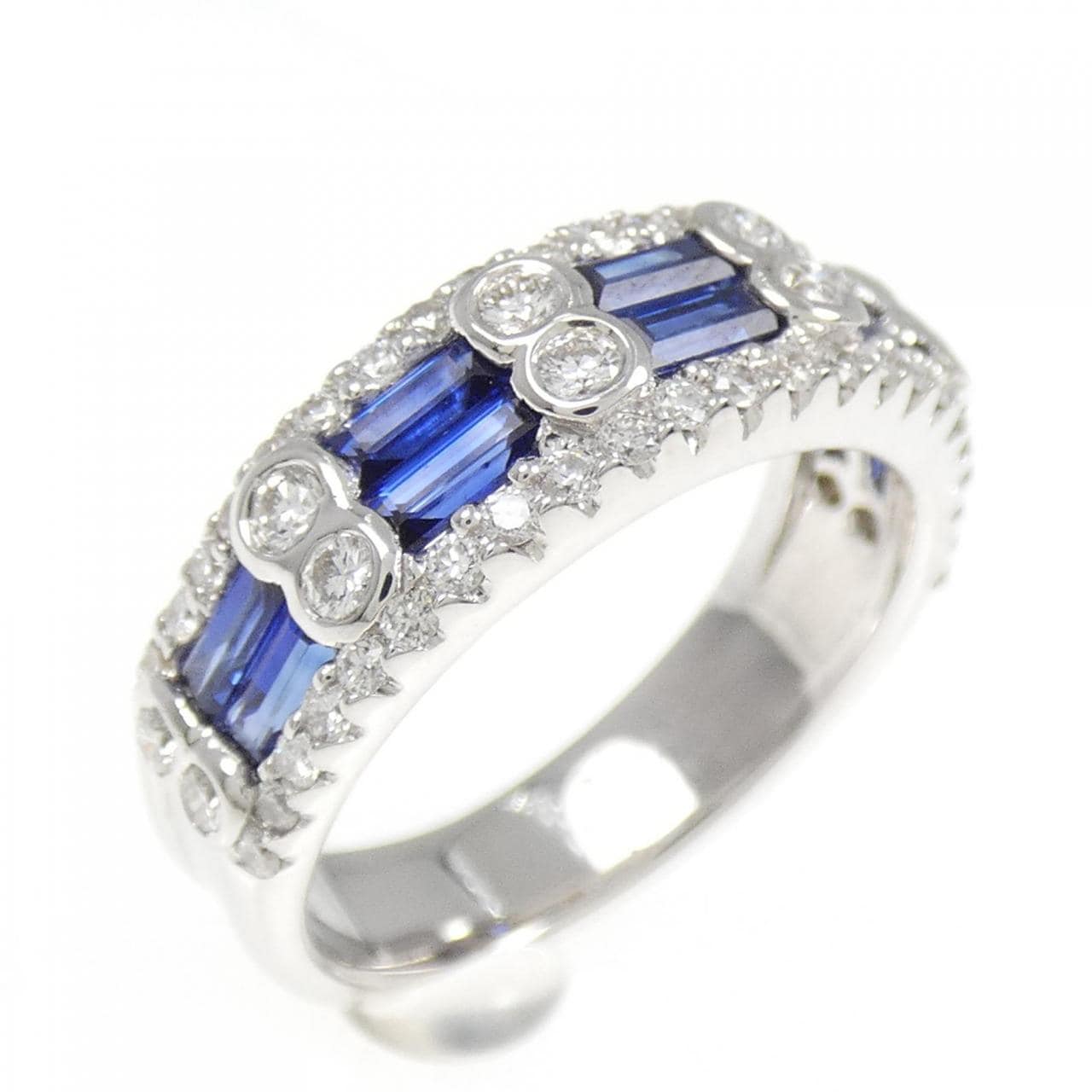 K18WG Sapphire Ring 1.19CT