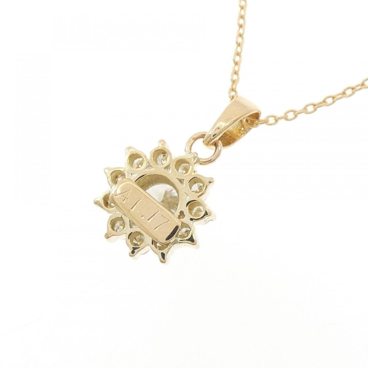 K18YG ダイヤモンド ネックレス 0.41CT
