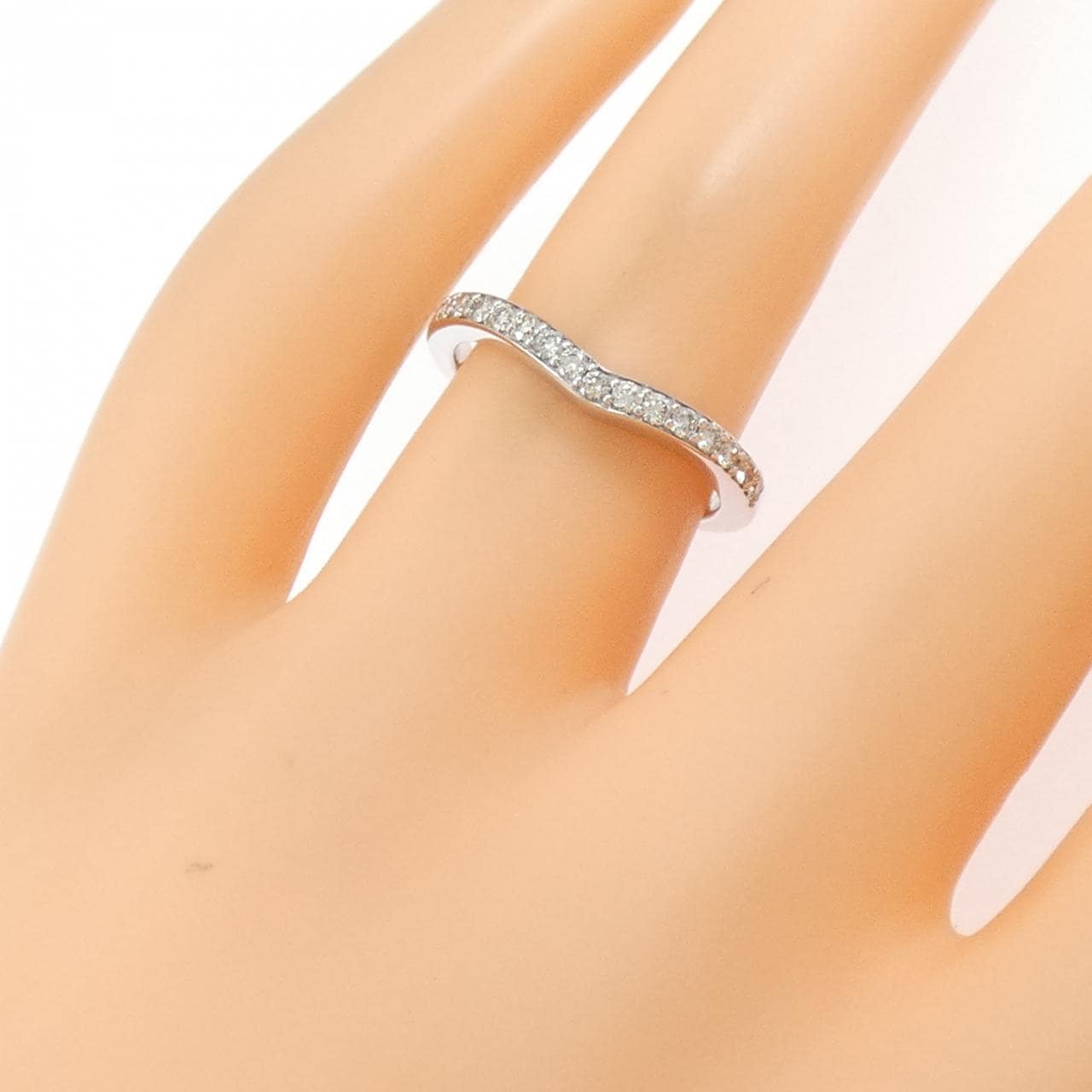 K18WG ダイヤモンド リング 0.19CT