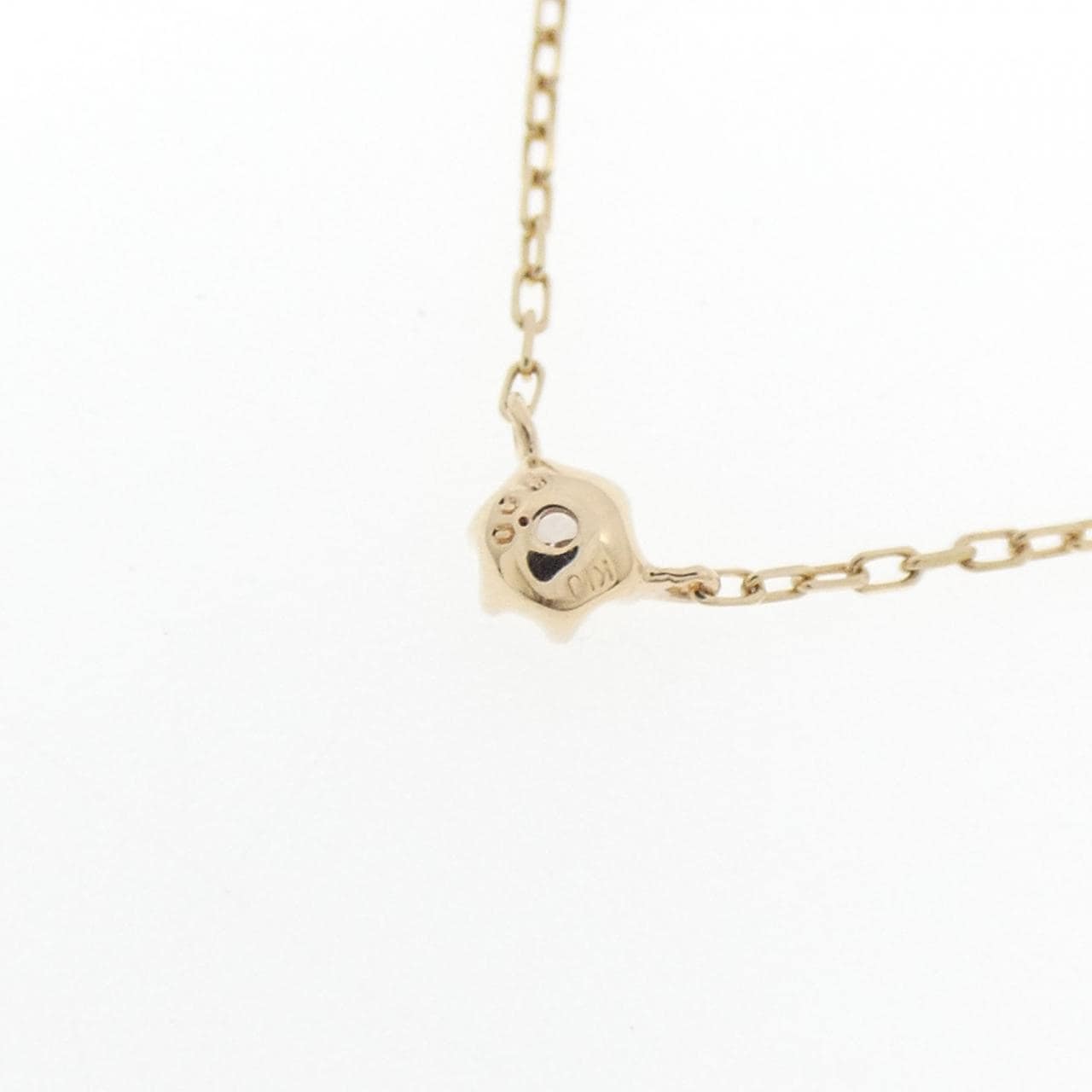 K10YG ソリティア ダイヤモンド ネックレス 0.05CT