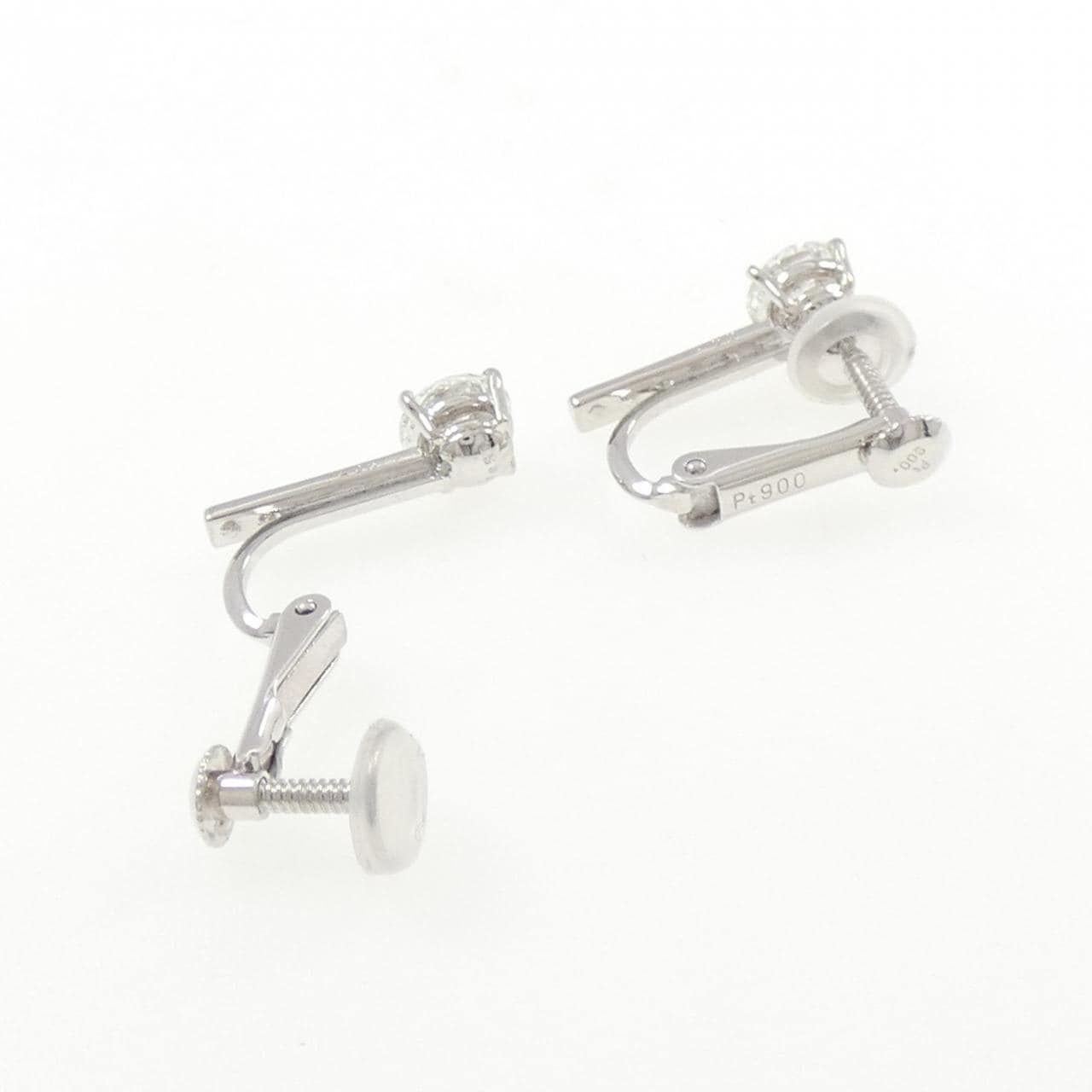 PT900 ダイヤモンド イヤリング 0.535CT 0.565CT G VS1-VS2 VG