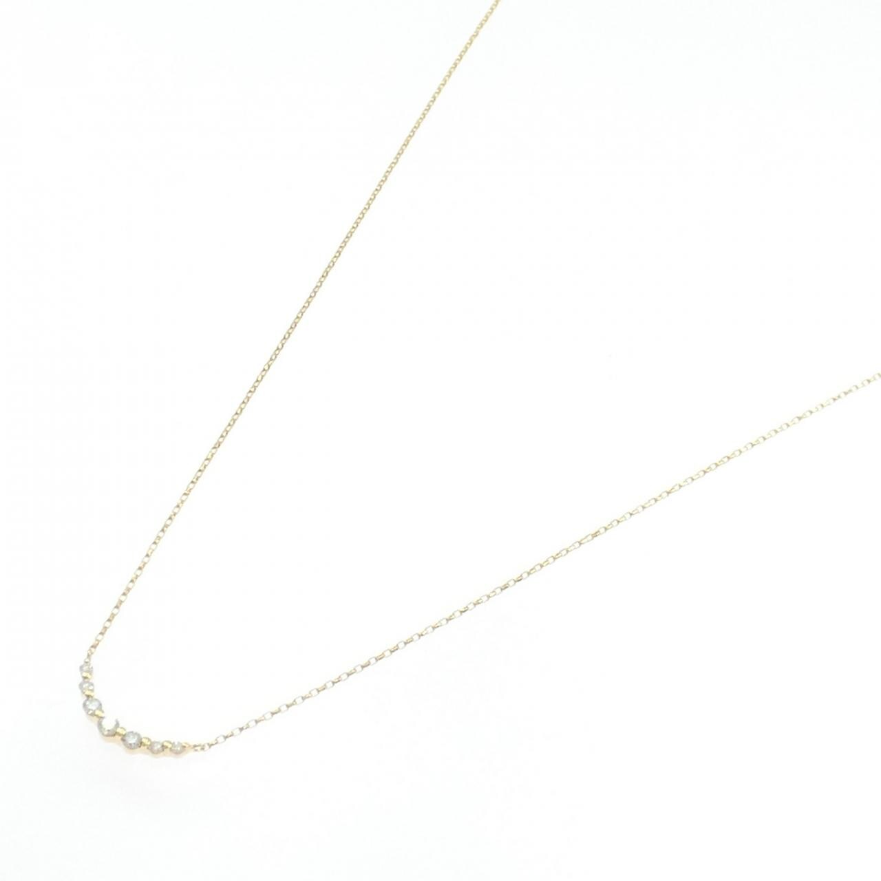 K18YG ダイヤモンド ネックレス 0.12CT