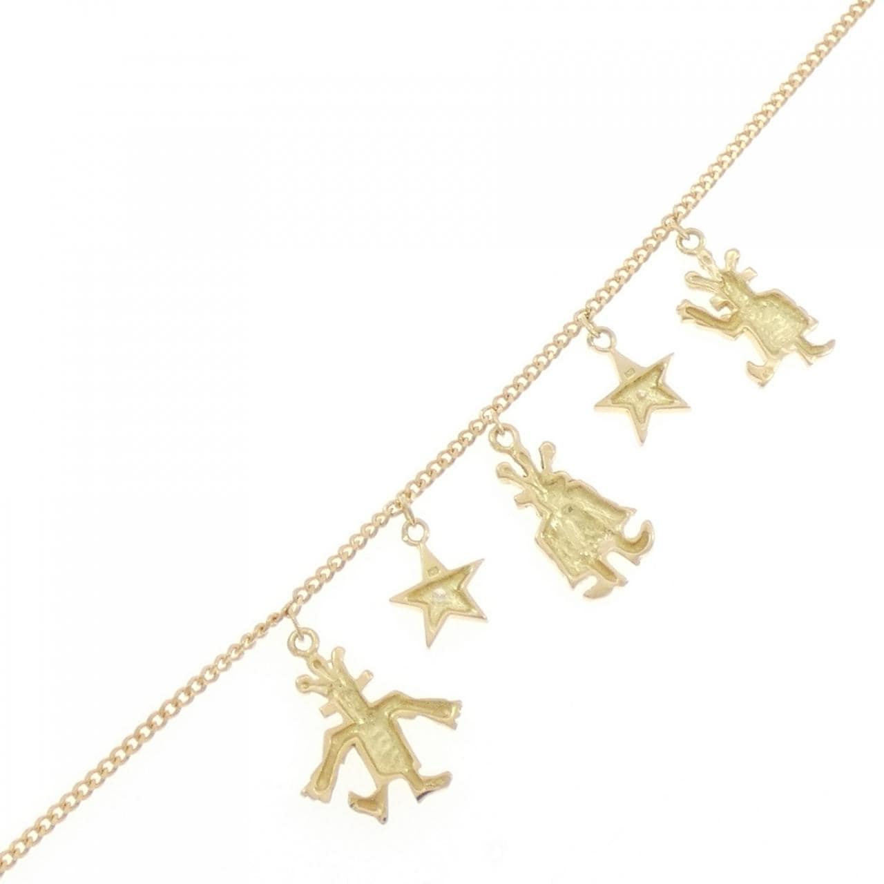 K18YG スター ダイヤモンド ブレスレット