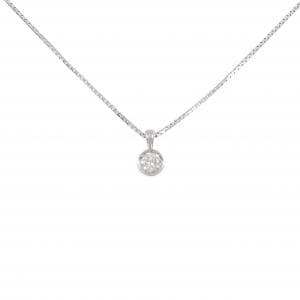 PT900/PT850 ソリティア ダイヤモンド ネックレス 0.341CT